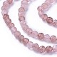 Chapelets de perles aux fraises en quartz naturel G-F619-16A-4mm-3