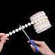 Chapelets guirlande de garniture perles en ABS plastique imitation perle AJEW-WH0096-02-4