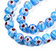 Chapelets de perles en verre de millefiori manuelles LK-T001-10G-3