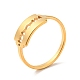 Ионное покрытие (ip) 201 кольцо из нержавеющей стали для женщин RJEW-G266-30G-3