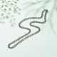 304 ожерелье из нержавеющей стали с двойными звеньями для женщин NJEW-JN03892-05-2