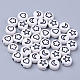 Opaque White Acrylic Beads X-MACR-S273-45B-1