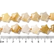 Chapelets de perles jaunes en aventurine naturelle G-NH0005-008-5