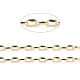 3.28 Fuß handgefertigte goldene Emaille-Gliederketten aus Messing X-CHC-M021-66B-06-2