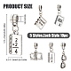 SUPERFINDINGS 10 Sets 50Pcs Teachers' Day Pendant Charm Large Hole Dnagle Charm Notebook Glasses Book Charms Antique Silver Pendant for Thanksgiving Day Teachers' Day Gift Hole: 4mm FIND-FH0006-83-2