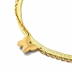 イオンプレーティング(ip) 304ステンレスエナメルバタフライチャームネックレス  女性用二層ネックレス  ゴールドカラー  16.54インチ（42cm） NJEW-C032-01G-3