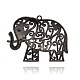 Nickel Free & Lead Free Tibetan Style Alloy Rhinestone Animal Big Pendants PALLOY-J203-08AB-NR-2