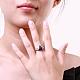 Gorgeous Brass Cubic Zirconia Triangle Finger Rings for Women RJEW-BB04147-C-8P-5