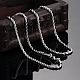 Unisex 316L Stainless Steel Rope Chain Necklaces NJEW-BB02014-18-4