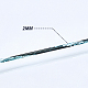 質感のある丸いアルミニウムクラフトワイヤー  ジェムメタルラップ用  ジュエリークラフト作り  ライトスカイブルー  12ゲージ  2mm  5m /ロール（16.4フィート/ロール） AW-BC0003-21B-3