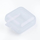 プラスチックビーズ収納ケース  長方形  透明  4x3.45x1.8cm CON-N012-02-2