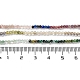 Naturelles et synthétiques mélangées perles de pierres précieuses brins G-D080-A01-03-5