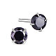 SHEGRACE Rhodium Plated 925 Sterling Silver Four Pronged Ear Studs JE420F-01-1