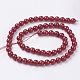 Natural Coral Beads Strands CORA-D029-6mm-1-2