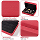 Ringschatulle aus Kunstleder&nbsp;OBOX-WH0019-02-4