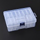 13шт квадратный пластиковый органайзер контейнеры для хранения бусин CON-YW0001-36-6