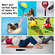 Ahademaker prise d'air en plastique pour yoga balle saut corne de cheval balle FIND-GA0002-60-6