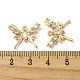 Brass Micro Pave Cubic Zirconia Pendants KK-H460-52G-3