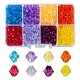 1160pcs 8 couleurs perles acryliques transparentes MACR-YW0001-86-1