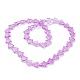 Chapelets de perles en verre transparent EGLA-C002-A03-4