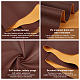 模造革生地  衣類用アクセサリー  ココナッツブラウン  135x30x0.12cm DIY-WH0221-22B-5