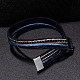 Fashion Zinc Alloy Leather Cord Bracelets BJEW-BB26694-3-5