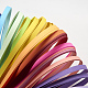 Quilling bandes de papier rectangle de 26 couleurs DIY-R041-11-5