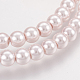 Chapelets de perles en verre nacré HY-6D-B43-3