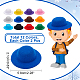 Nbeads 24шт 12 цвета фланелетная кукла шляпа FIND-NB0001-84-2