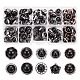 Nbeads 100 pieza de botones de perlas de imitación negras FIND-NB0003-93-1