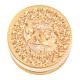 Золотая тональная круглая сургучная печать AJEW-S087-02G-08-2