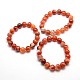 Natural Striped Agate/Banded Agate Stretchy Bracelets BJEW-G428-6mm-06-1