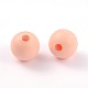 Half Drilled Frosted Round Shell Pearl Beads fit for Ball Stud Earrings BSHE-J010-16-1
