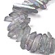 Brins de perles de cristal de quartz naturel G-K181-B21-3