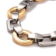 Placage sous vide 304 bracelet chaînes à maillons en acier inoxydable STAS-E160-05GP-2