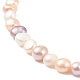 女性のための天然真珠のビーズのネックレス  カラフル  14.96インチ（38cm） NJEW-JN03899-01-4