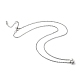 Messing Micro Pave klare Zirkonia Anhänger Halsketten NJEW-JN02997-02-2