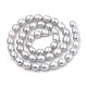 Fili di perle di perle d'acqua dolce coltivate naturali PEAR-N012-06U-2