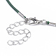 Воском хлопка ожерелье шнура материалы MAK-S032-1.5mm-B03-4