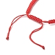 Браслеты из плетеных бусин в форме сердца из латуни с микро-паве BJEW-JB07044-7