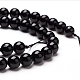 Natürliche schwarze Turmalin Perlen Stränge X-G-L554-02-8mm-2