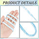 Gorgecraft 3 paires 3 lacets plats en polyester lisse style tie-dye FIND-GF0004-70C-6