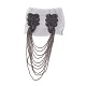 Épaulette de gland de mode hamdmade en perles de verre AJEW-WH0235-50-1