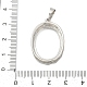 Сеттинги для кулона (кабошонов) KK-S521-08P-3