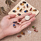 Craftdady 14 paia di orecchini a bottone in resina e legno di noce 7 colori colors MAK-CD0001-03-5