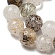 Chapelets de perles en quartz lodolite naturel G-R494-A09-03-3