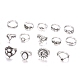 14 set di anelli per dito con strass in stile 14 pezzi AJEW-PW0005-02AS-4