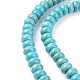 Kunsttürkisfarbenen Perlen Stränge TURQ-G109-8x5mm-06-2