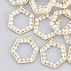Colgantes de perlas de imitación de plástico abs KK-T035-78-1