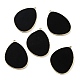 Pendentifs en onyx noir naturel (teints et chauffés) G-K347-02G-06-1